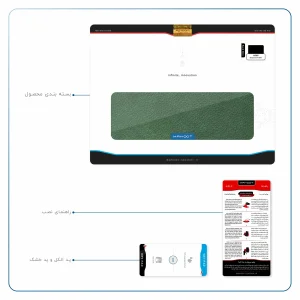 برچسب پوششی ماهوت مدل Green-Leather مناسب برای تبلت ایسوس Zenpad 3S 10 2017 Z500KL