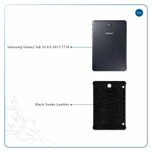 برچسب پوششی ماهوت مدل Black-Snake-Leather مناسب برای تبلت سامسونگ Galaxy Tab S2 8.0 2015 T710