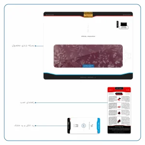 برچسب پوششی ماهوت مدل Red-Wildflower مناسب برای تبلت سامسونگ Galaxy Tab S6 2019 SM-T865