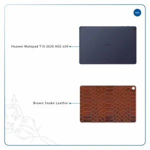 برچسب پوششی ماهوت مدل Brown-Snake-Leather مناسب برای تبلت هوآوی Matepad T10 2020 AGS-L09