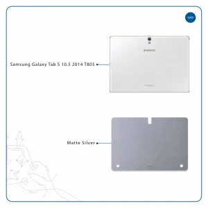 برچسب پوششی ماهوت مدل Matte-Silver مناسب برای تبلت سامسونگ Galaxy Tab S 10.5 2014 T805