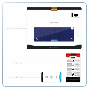 برچسب پوششی ماهوت مدل Blue-Holographic مناسب برای تبلت سامسونگ Galaxy Tab A 9.7 2015 T550
