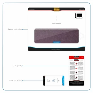 برچسب پوششی ماهوت مدل Purple-Leather مناسب برای تبلت ایسوس Transformer 3 Pro 2016