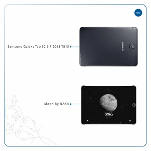 برچسب پوششی ماهوت مدل Moon-By-NASA مناسب برای تبلت سامسونگ Galaxy Tab S2 9.7 2015 T815