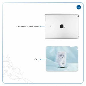 برچسب پوششی ماهوت مدل Cat-1 مناسب برای تبلت اپل iPad 2 2011 A1395