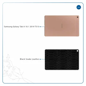 برچسب پوششی ماهوت مدل Black-Snake-Leather مناسب برای تبلت سامسونگ Galaxy Tab A 10.1 2019 T515