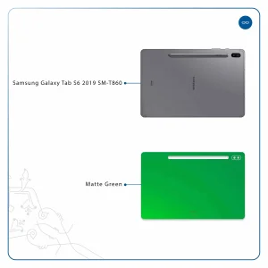 برچسب پوششی ماهوت مدل Matte-Green مناسب برای تبلت سامسونگ Galaxy Tab S6 2019 SM-T860