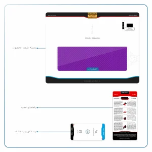 برچسب پوششی ماهوت مدل Purple-Fiber مناسب برای تبلت هوآوی Matepad T10 2020 AGS-L09