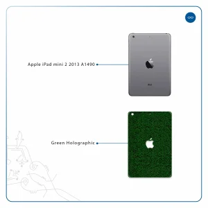 برچسب پوششی ماهوت مدل Green-Holographic مناسب برای تبلت اپل iPad mini 2 2013 A1490