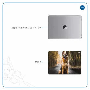 برچسب پوششی ماهوت مدل Dog-1 مناسب برای تبلت اپل iPad Pro 9.7 2016 A1674