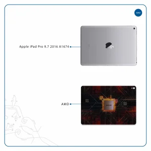 برچسب پوششی ماهوت مدل AMD Brand مناسب برای تبلت اپل iPad Pro 9.7 2016 A1674