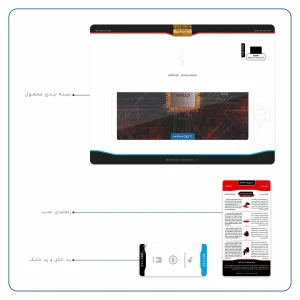برچسب پوششی ماهوت مدل AMD Brand مناسب برای تبلت اپل iPad Pro 9.7 2016 A1674