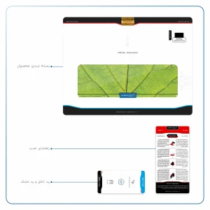 برچسب پوششی ماهوت مدل Leaf-Texture مناسب برای تبلت سامسونگ Galaxy Tab A 10.1 2019 T515