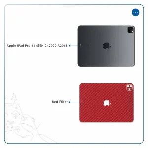 برچسب پوششی ماهوت مدل Red-Fiber مناسب برای تبلت اپل iPad Pro 11 (GEN 2) 2020 A2068