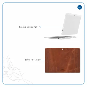 برچسب پوششی ماهوت مدل Buffalo-Leather مناسب برای تبلت لنوو Miix 320 2017
