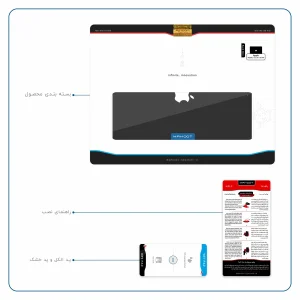 برچسب پوششی ماهوت مدل Matte-Black مناسب برای تبلت اپل iPad Pro 10.5 2017 A1709