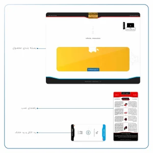 برچسب پوششی ماهوت مدل Matte-Deep-Mustard مناسب برای تبلت اپل iPad Pro 12.9 (GEN 3) 2018 A1895