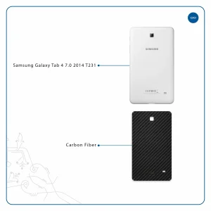 برچسب پوششی ماهوت مدل Carbon-Fiber مناسب برای تبلت سامسونگ Galaxy Tab 4 7.0 2014 T231