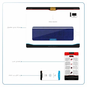 برچسب پوششی ماهوت مدل Blue-Holographic مناسب برای تبلت لنوو Miix 510 2016