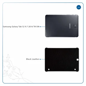 برچسب پوششی ماهوت مدل Black-Leather مناسب برای تبلت سامسونگ Galaxy Tab S2 9.7 2016 T813N