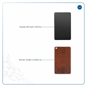 برچسب پوششی ماهوت مدل Brown-Snake-Leather مناسب برای تبلت شیائومی Mi Pad 4 2018