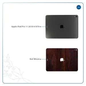 برچسب پوششی ماهوت مدل Red-Wood مناسب برای تبلت اپل iPad Pro 11 2018 A1979