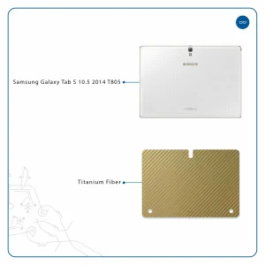 برچسب پوششی ماهوت مدل Titanium-Fiber مناسب برای تبلت سامسونگ Galaxy Tab S 10.5 2014 T805