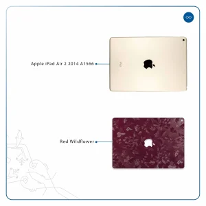 برچسب پوششی ماهوت مدل Red-Wildflower مناسب برای تبلت اپل iPad Air 2 2014 A1566