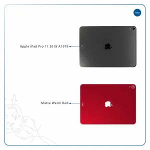 برچسب پوششی ماهوت مدل Matte-Warm-Red مناسب برای تبلت اپل iPad Pro 11 2018 A1979