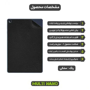برچسب پوششی مولتی نانو طرح چرم مدل X-F1L مناسب برای تبلت آنر Pad X6 9.7 inch 2020