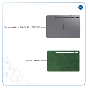 برچسب پوششی ماهوت مدل Green-Leather مناسب برای تبلت سامسونگ Galaxy Tab S6 2019 SM-T860