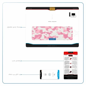 برچسب پوششی ماهوت مدل Army-Pink مناسب برای تبلت اپل iPad 9.7 (GEN 5) 2017 A1823