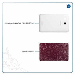 برچسب پوششی ماهوت مدل Red-Wildflower مناسب برای تبلت سامسونگ Galaxy Tab E 9.6 2015 T561