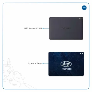 برچسب پوششی ماهوت مدل Hyundai-Logo مناسب برای تبلت اچ تی سی Nexus 9 2014