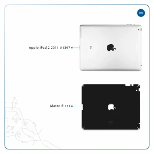 برچسب پوششی ماهوت مدل Matte-Black مناسب برای تبلت اپل iPad 2 2011 A1397