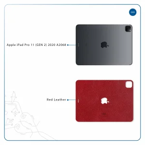 برچسب پوششی ماهوت مدل Red-Leather مناسب برای تبلت اپل iPad Pro 11 (GEN 2) 2020 A2068