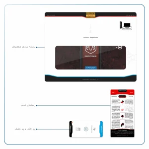 برچسب پوششی ماهوت مدل Dodge مناسب برای تبلت سامسونگ Galaxy Tab S4 10.5 2018 T835