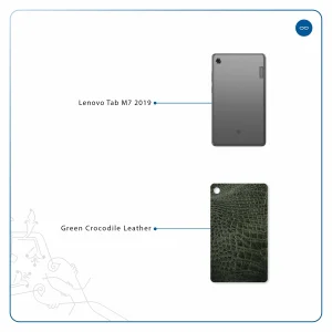 برچسب پوششی ماهوت مدل Green-Crocodile-Leather مناسب برای تبلت لنوو Tab M7 2019