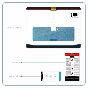 برچسب پوششی ماهوت مدل Blue-Leather مناسب برای تبلت اپل iPad Pro 10.5 2017 A1709