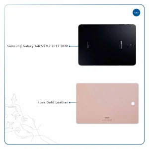 برچسب پوششی ماهوت مدل Rose Gold Leather مناسب برای تبلت سامسونگ Galaxy Tab S3 9.7 2017 T820