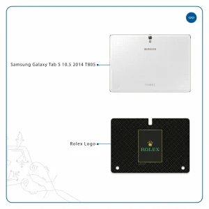 برچسب پوششی ماهوت مدل Rolex-Logo مناسب برای تبلت سامسونگ Galaxy Tab S 10.5 2014 T805