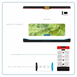 برچسب پوششی ماهوت مدل Green Crystal Marble مناسب برای تبلت سونی Xperia Tablet Z LTE 2013