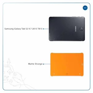 برچسب پوششی ماهوت مدل Matte-Orange مناسب برای تبلت سامسونگ Galaxy Tab S2 9.7 2015 T815