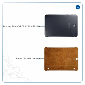 برچسب پوششی ماهوت مدل Brown-Chamois-Leather مناسب برای تبلت سامسونگ Galaxy Tab S2 9.7 2016 T819N