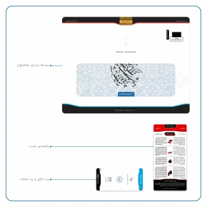 برچسب پوششی ماهوت مدل Nastaliq-4 مناسب برای تبلت سونی Xperia Tablet Z LTE 2013