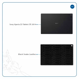 برچسب پوششی ماهوت مدل Black-Snake-Leather مناسب برای تبلت سونی Xperia Z2 Tablet LTE 2014