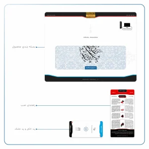 برچسب پوششی ماهوت مدل Nastaliq-4 مناسب برای تبلت اپل iPad Pro 9.7 2016 A1673