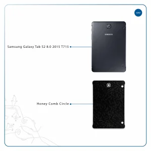 برچسب پوششی ماهوت مدل Honey-Comb-Circle مناسب برای تبلت سامسونگ Galaxy Tab S2 8.0 2015 T715