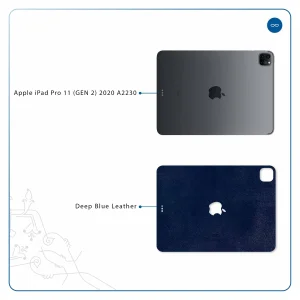 برچسب پوششی ماهوت مدل Deep-Blue-Leather مناسب برای تبلت اپل iPad Pro 11 (GEN 2) 2020 A2230