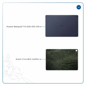برچسب پوششی ماهوت مدل Green-Crocodile-Leather مناسب برای تبلت هوآوی Matepad T10 2020 AGS-L09